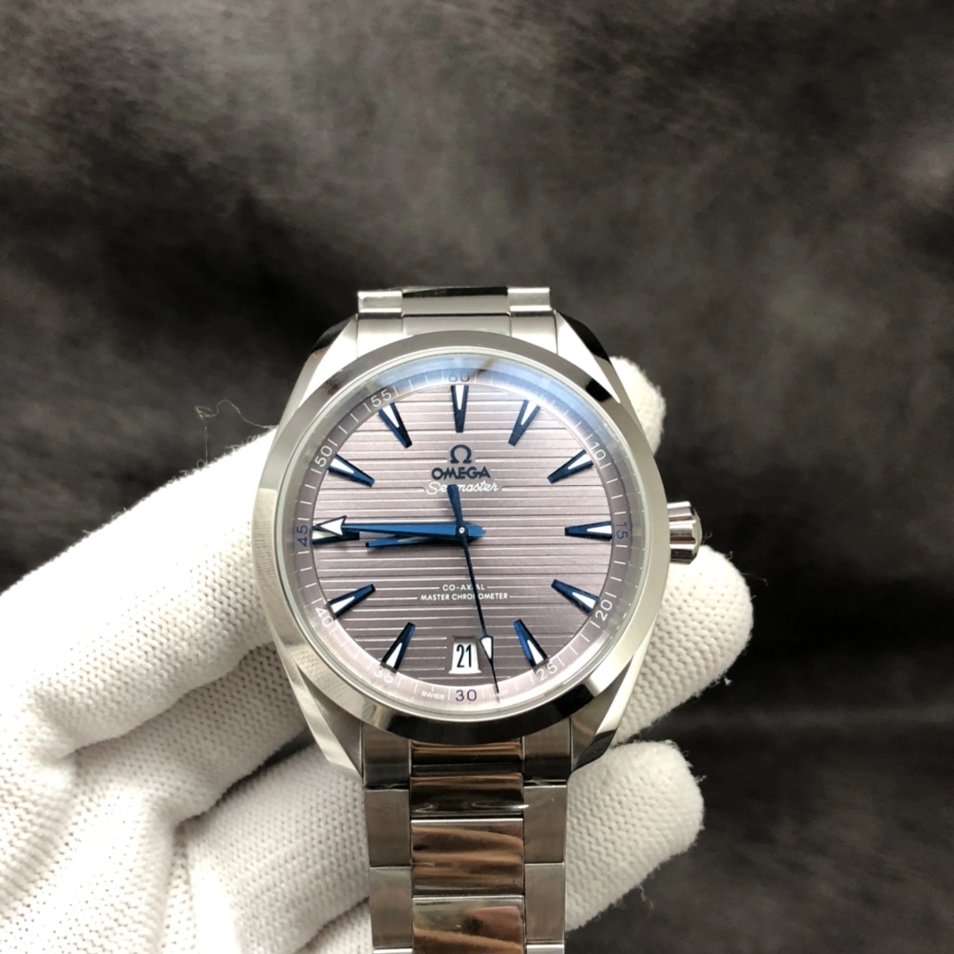 CBD Factory Omega Seamaster Aqua Terra 150M 41mm Grey Dial Blue Hands (220.10.41.21.06.001) 1:1 Super Clone – DD8900 Movement GoodFit 268